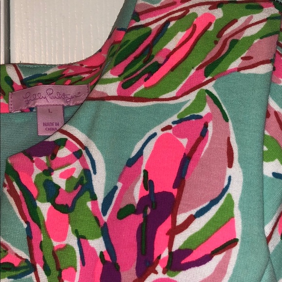 Lilly Pulitzer L teal blue dress - Picture 2 of 3